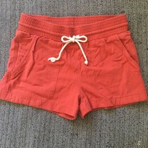 Red lounge shorts